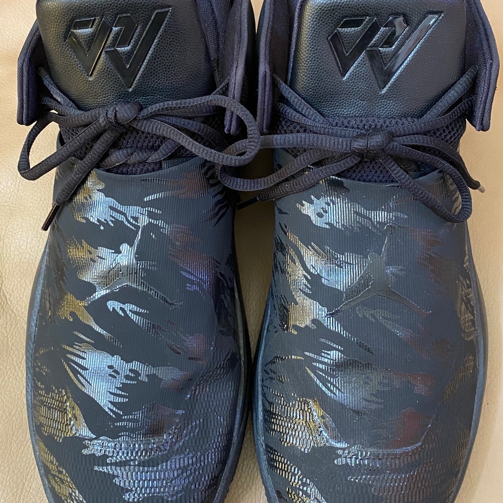 Nike Air Jordan 'Why Not?' zero.1 low TB black silver size 13 mens AQ9682 001